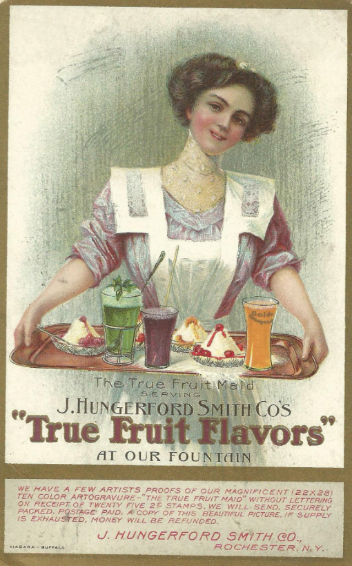 True fruit flavours soda advert 1911.