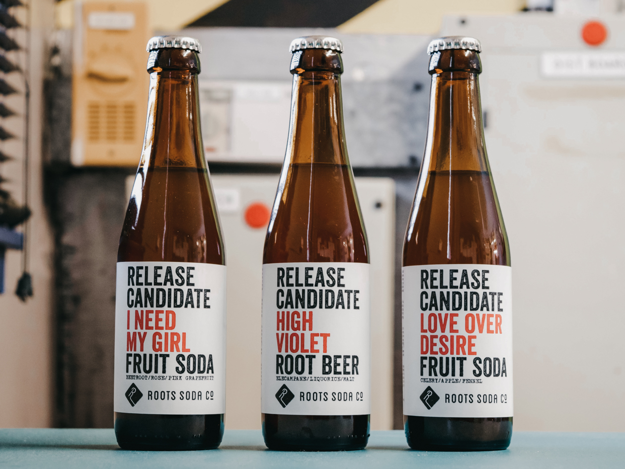 Roots Soda Co. prototype flavours.