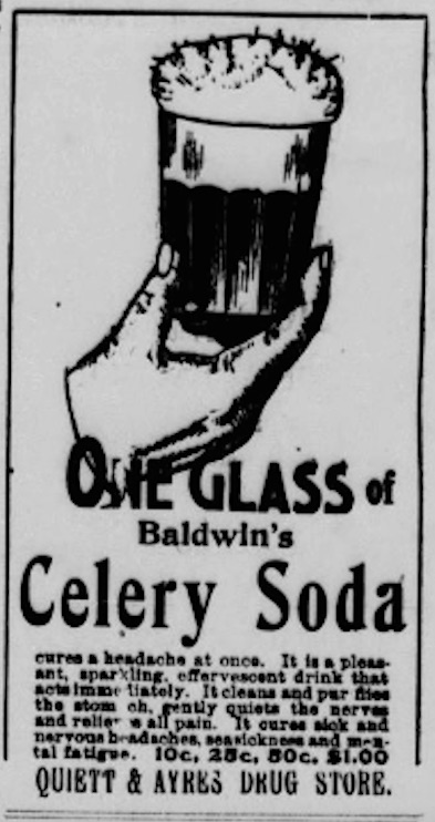 Celery soda advert.