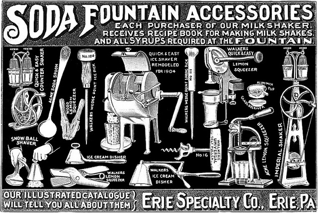 Soda Fountain Catalogue 1904.